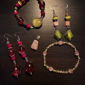 Pink and Green Jewerly Bundle 🪷🫧